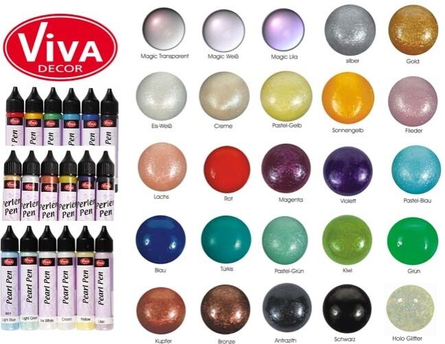Perlen Pen 28ml Perlenpen Viva Decor Nicht Nur F.textil  Farbw.aus 30 Farben